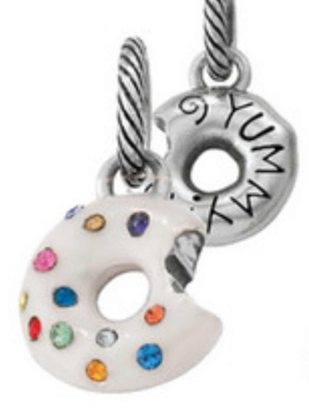 NEW Brighton Blingy Donut Charm with Rhinestone Sprinkles!